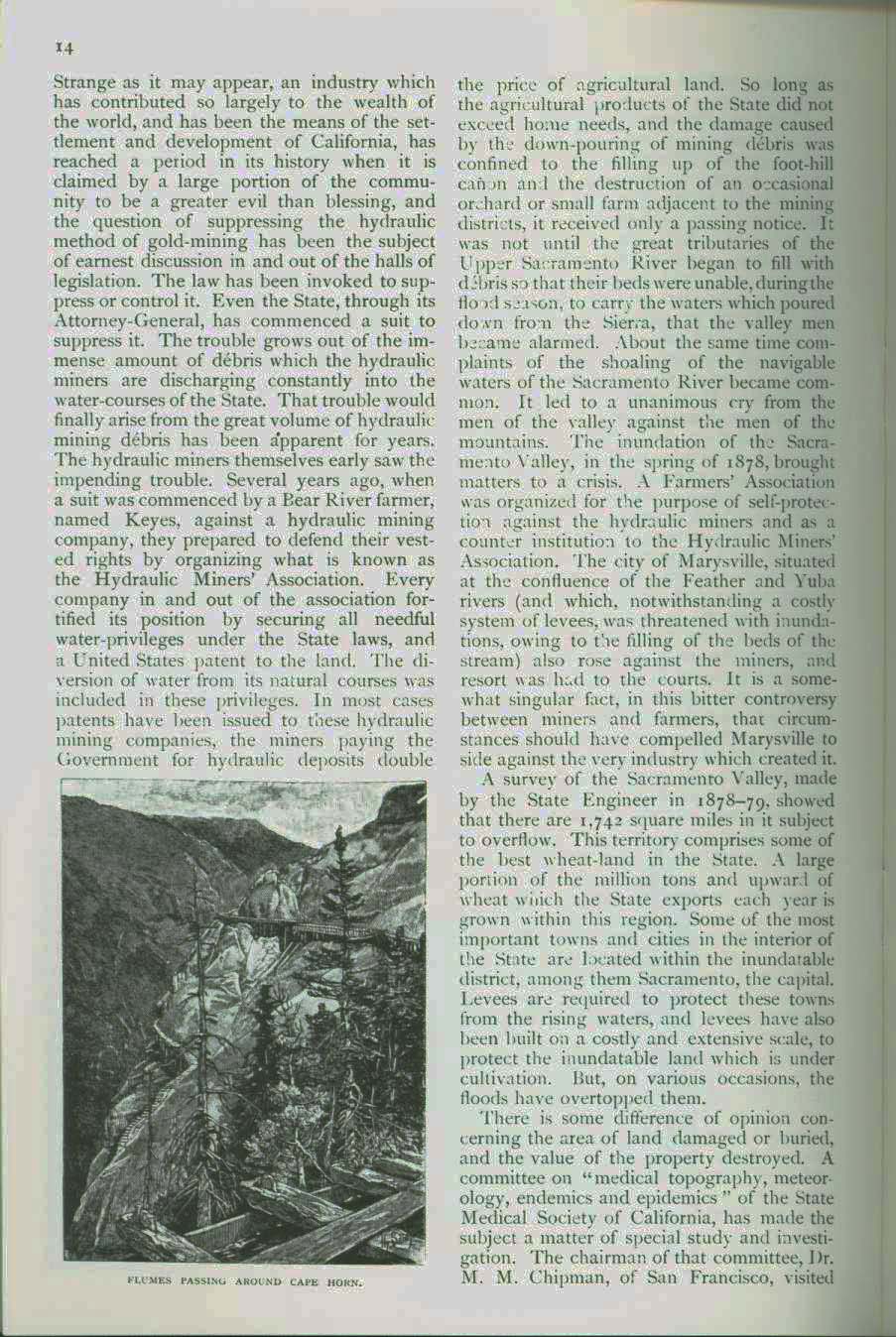 HYDRAULIC GOLD-MINING IN CALIFORNIA, 1883. vist0052g